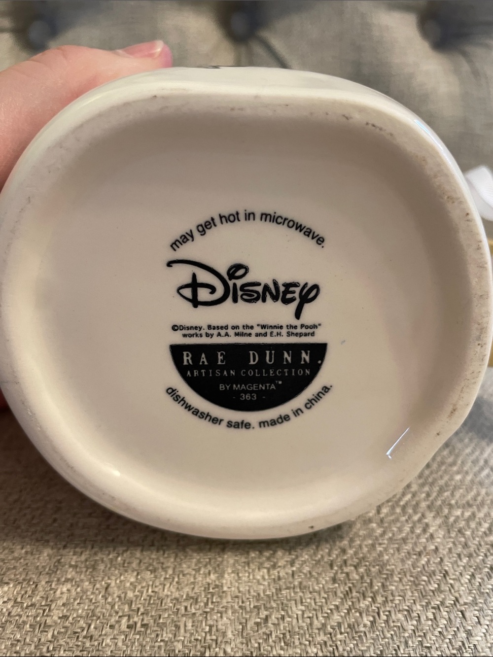 Disney Rae Dunn Winnie the Pooh Ceramic Mug - Picture 7 of 11